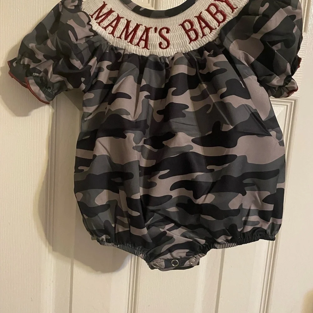 New Smocked Mama’s Baby Romper